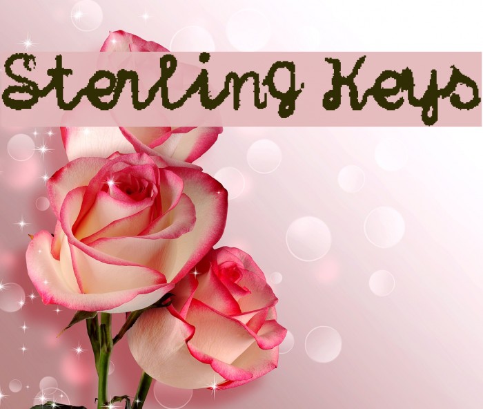 Sterling Keys Font examples