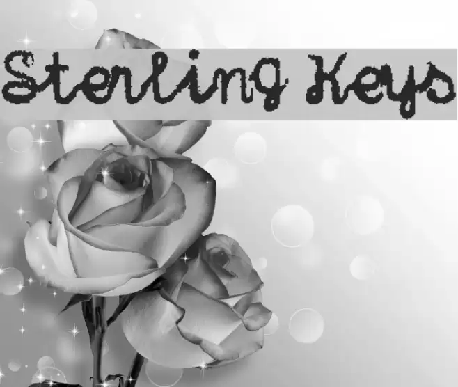 Sterling Keys Fonte examples