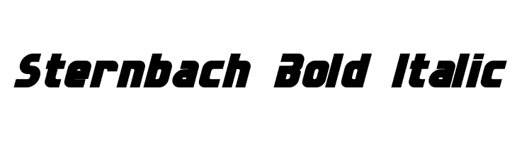 Sternbach Bold Italic  baixar fontes gratis