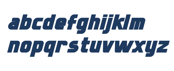 Sternbach Bold Italic Lowercase