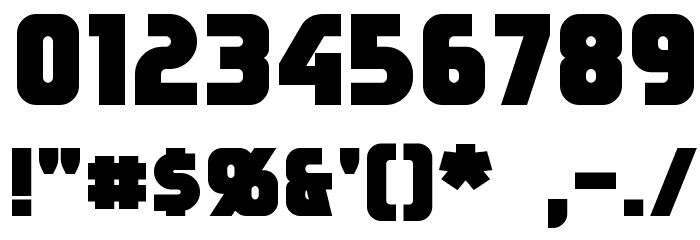 Sternbach Bold Font OTHER CHARS