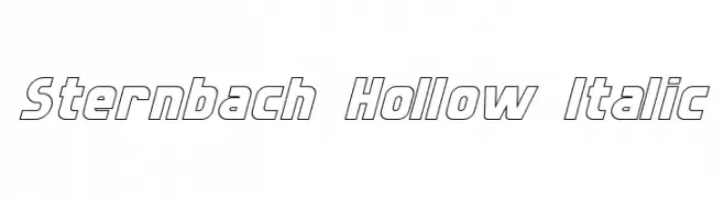 Sternbach Hollow Italic  baixar fontes gratis