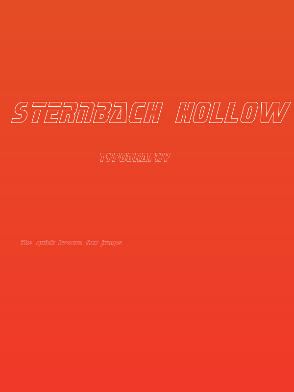Sternbach Hollow Italic Poster