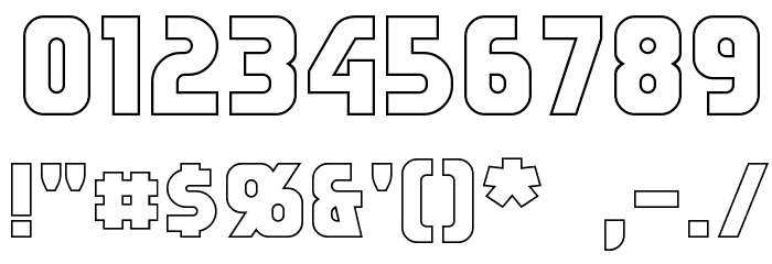 Sternbach Hollow Font OTHER CHARS