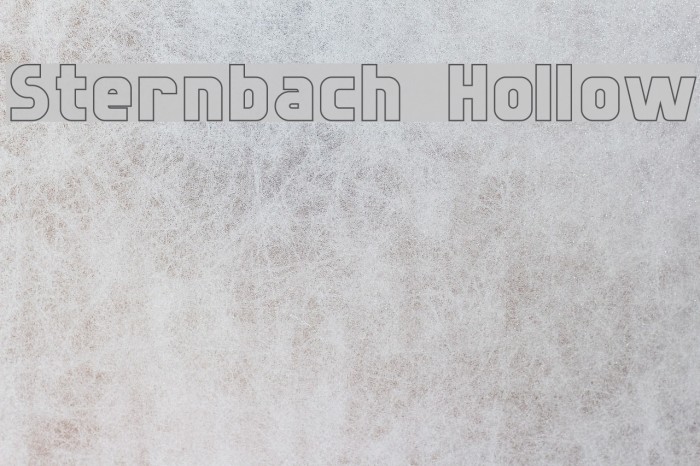 Sternbach Hollow Font examples