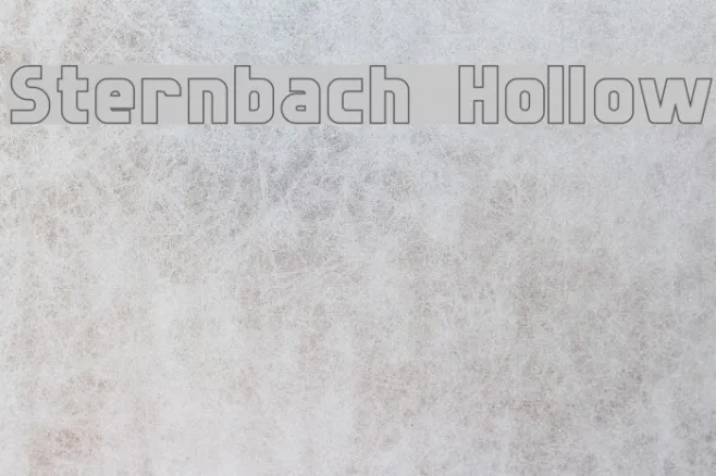 Sternbach Hollow Example 2
