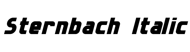 Sternbach Italic  フリーフォントのダウンロード