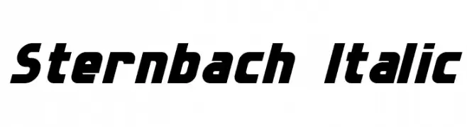 Sternbach Italic  font caratteri gratis