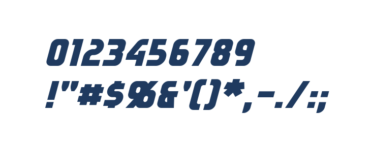 Sternbach Italic Other Characters