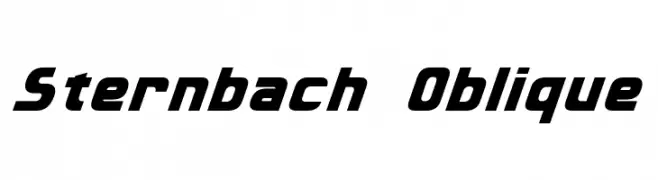 Sternbach Oblique  免费字体下载