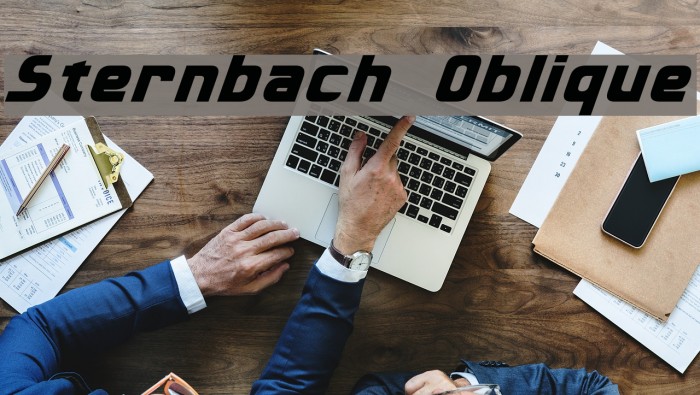 Sternbach Oblique Font examples