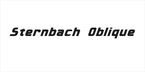 Sternbach Oblique Logo