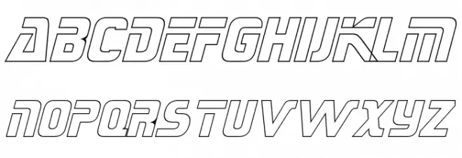 Sternbach Outline Italic 字体 大写