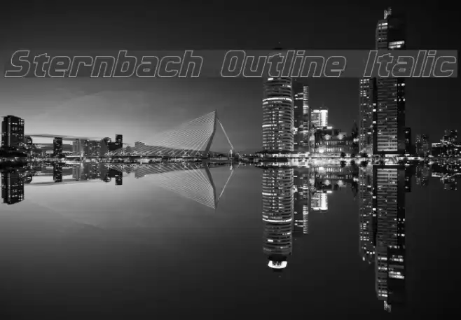 Sternbach Outline Italic  examples