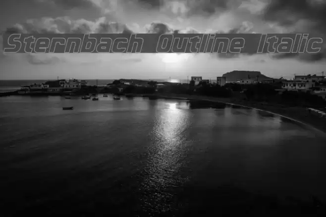 Sternbach Outline Italic  examples