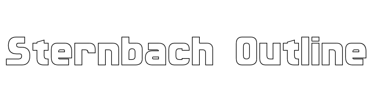 Sternbach Outline  Frei Schriftart Herunterladen
