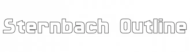 Sternbach Outline  Fuentes Gratis Descargar