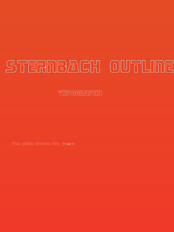 Sternbach Outline Poster