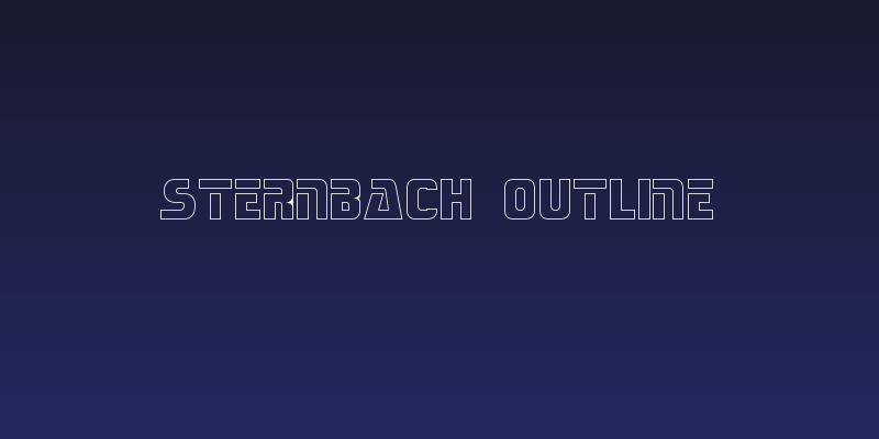 Sternbach Outline Social Header