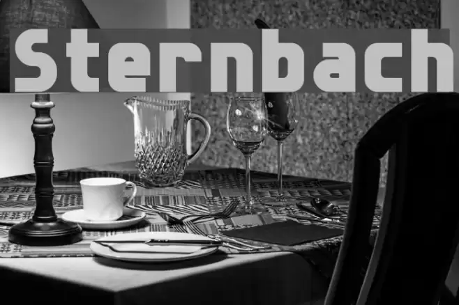 Sternbach Font examples