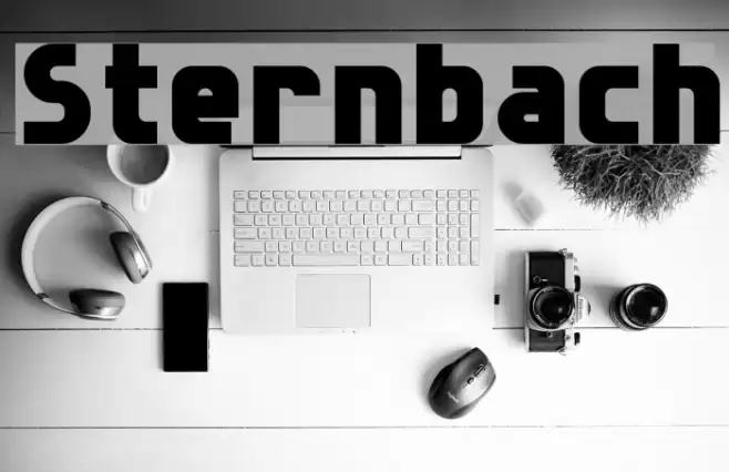 Sternbach Font examples
