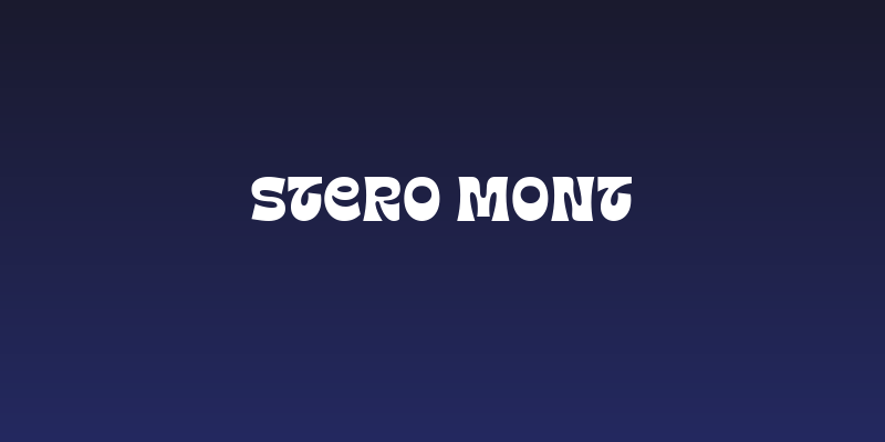 Stero Mont Social Header