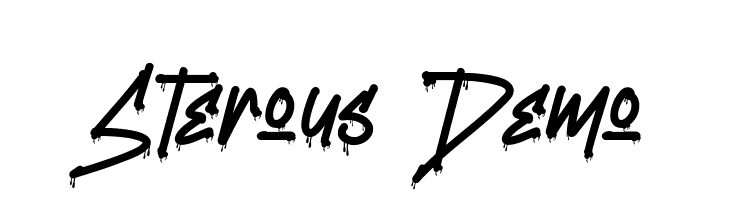 Sterous Demo  नि: शुल्क फ़ॉन्ट्स डाउनलोड