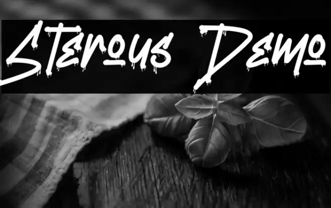 Sterous Demo Font examples