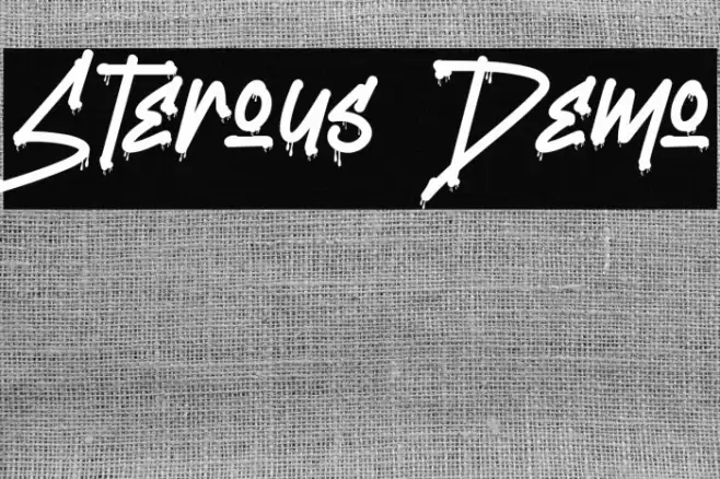 Sterous Demo Font examples