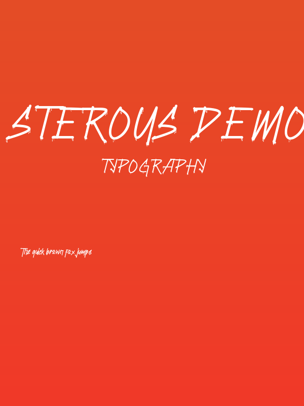 Sterous Demo Poster