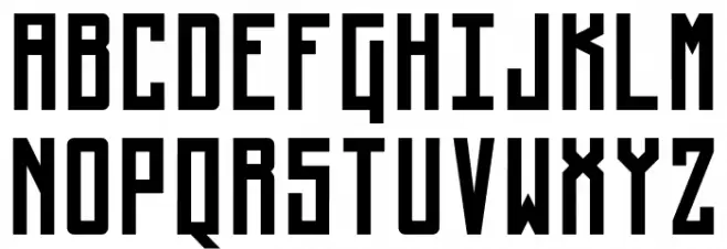 Steudel Mono Display Regular フォント 大文字