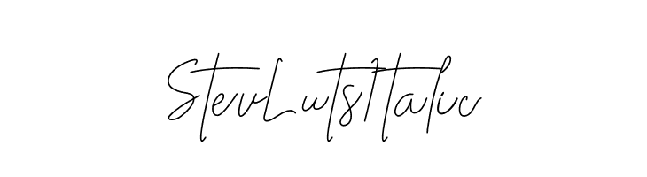 Stev Luts Italic  नि: शुल्क फ़ॉन्ट्स डाउनलोड