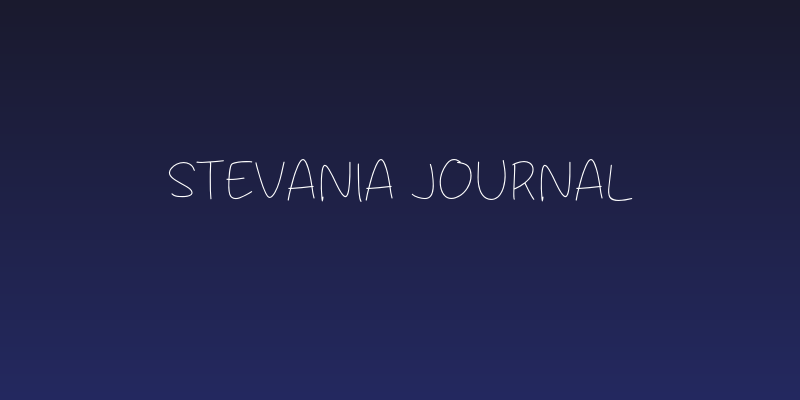 Stevania Journal Social Header