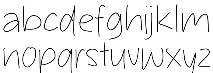 Stevania Journal Font LOWERCASE