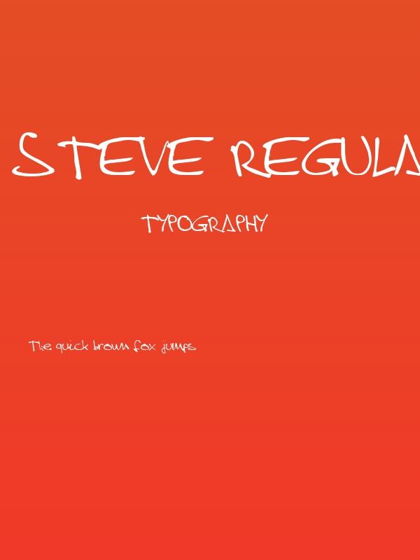 Steve Regular Poster