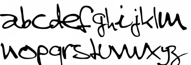 Steve Regular फ़ॉन्ट लोअरकेस