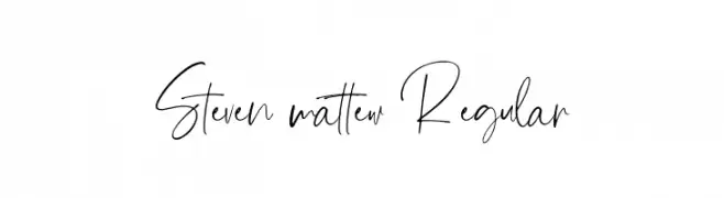 Steven mattew Regular  Fuentes Gratis Descargar