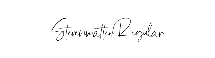 Steven mattew Regular  Descarca Fonturi Gratis