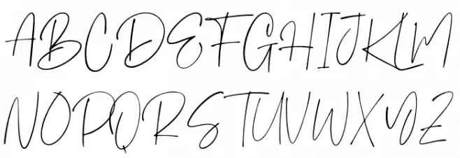 Steven mattew Regular Font UPPERCASE