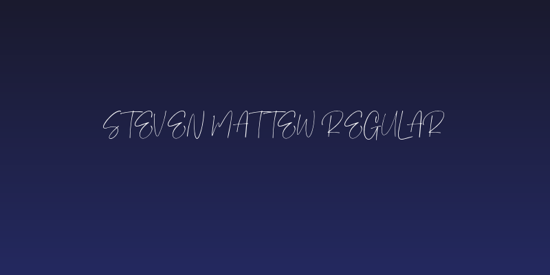 Steven mattew Regular Social Header