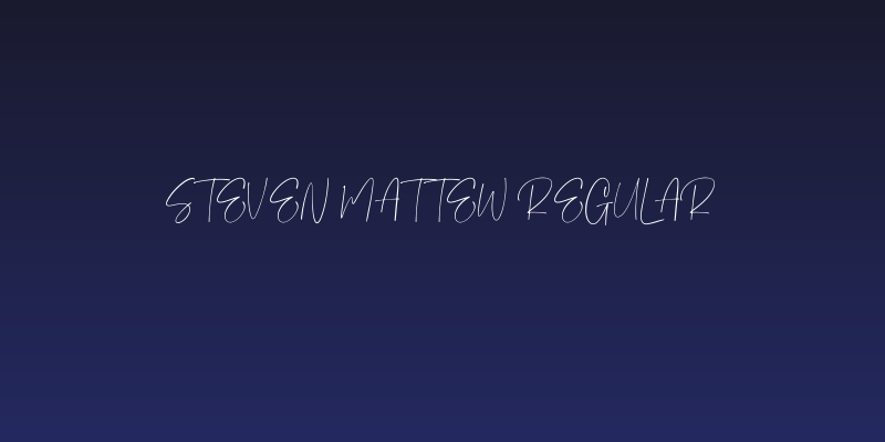 Steven mattew Regular Social Header