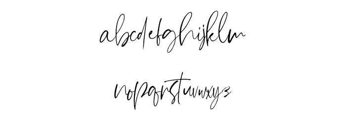 Steven mattew Regular Font LOWERCASE