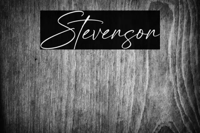 Stevenson फ़ॉन्ट examples