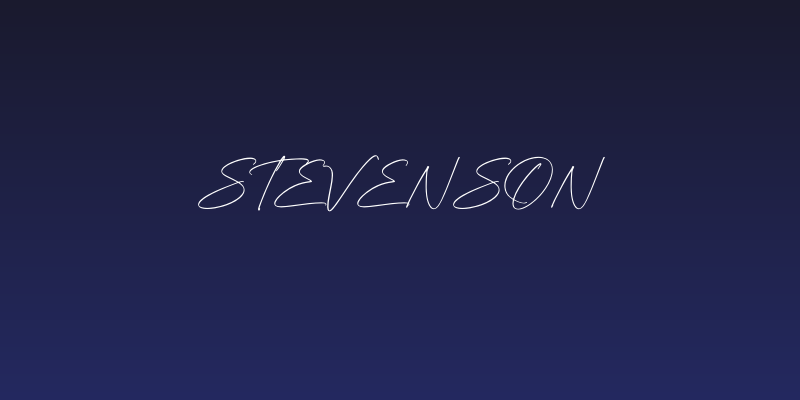 Stevenson Social Header