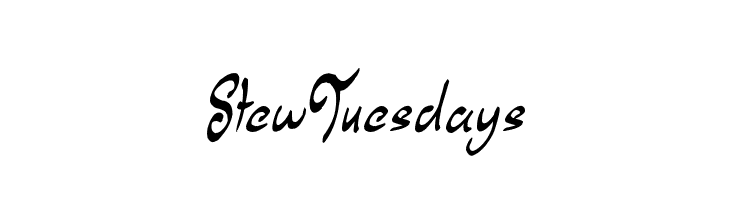 Stew Tuesdays Font