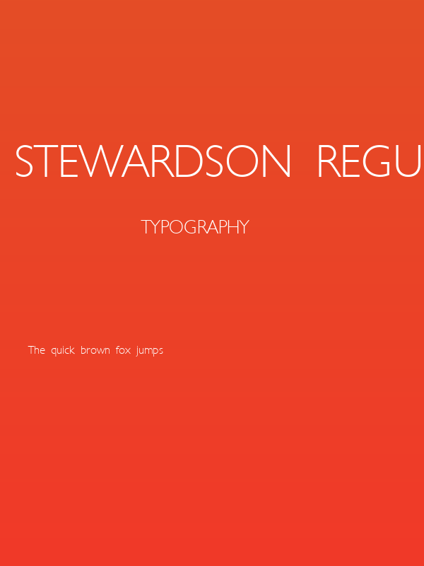 Stewardson Regular Poster