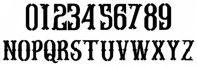 Stf BLACK RIDERS Font OTHER CHARS