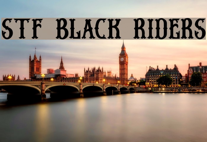 Stf BLACK RIDERS Fonte examples