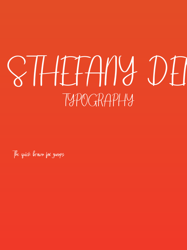 Sthefany Demo Poster