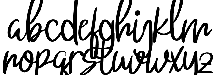 Sthefany Demo Font LOWERCASE
